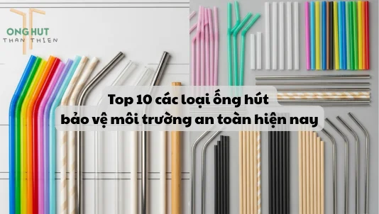 Top 10 các loại ống hút bảo vệ môi trường an toàn hiện nay