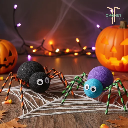9+ Cách làm con nhện halloween dễ thương, đơn giản ngay tại nhà