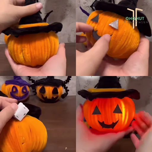 5 Cách làm đèn bí ngô halloween handmade đơn giản tại nhà