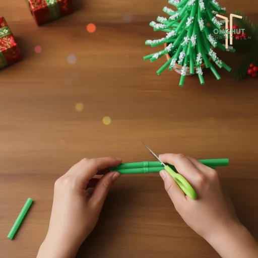 5 Cách làm cây thông Noel bằng ống hút siêu dễ, đơn giản, cực độc đáo