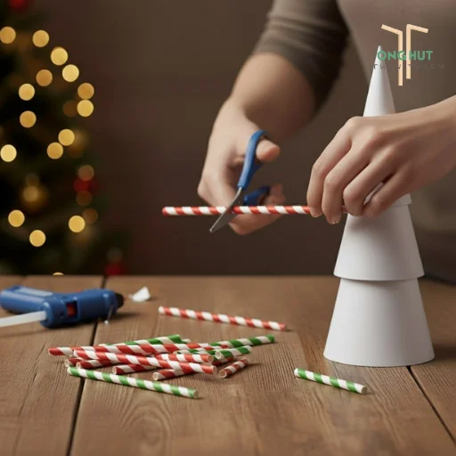 5 Cách làm cây thông Noel bằng ống hút siêu dễ, đơn giản, cực độc đáo