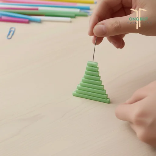 5 Cách làm cây thông Noel bằng ống hút siêu dễ, đơn giản, cực độc đáo