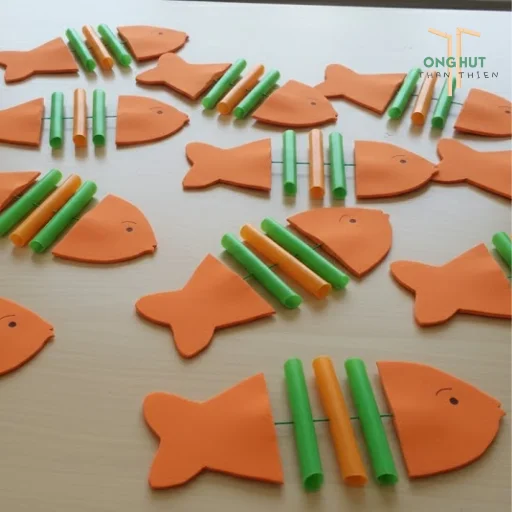 Cách làm con cá bằng ống hút tái chế sáng tạo, cực dễ cho bé tại nhà