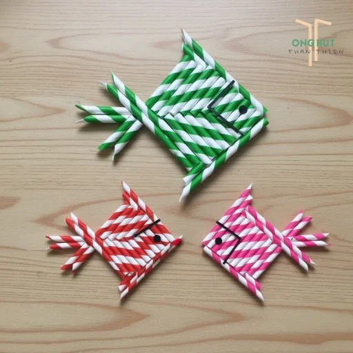 Cách làm con cá bằng ống hút tái chế sáng tạo, cực dễ cho bé tại nhà