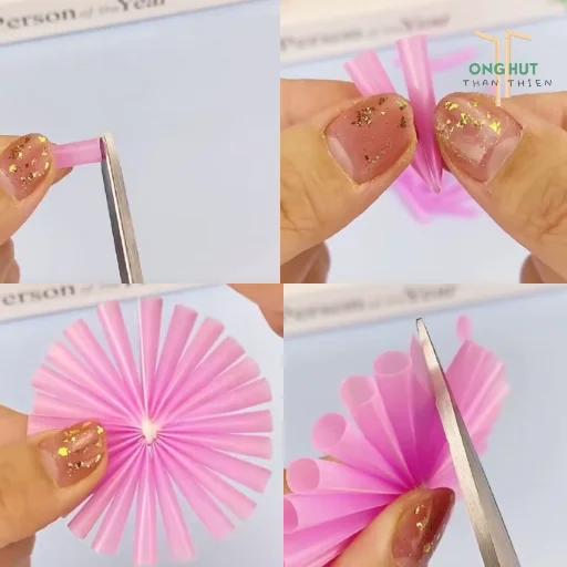 Cách làm hoa hướng dương bằng ống hút đơn giản trang trí bàn học cực xinh