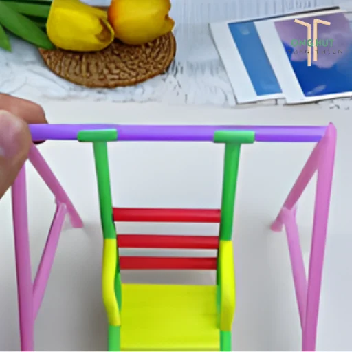 Cách làm xích đu bằng ống hút dễ thương, cực đơn giản tại nhà cho bé