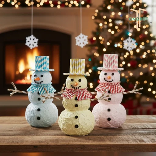 Hướng dẫn làm người tuyết bằng giấy đơn giản, cực dễ cho mùa Noel