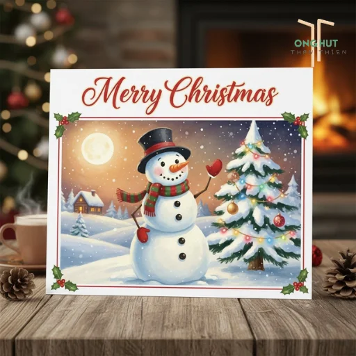 Hướng dẫn làm người tuyết bằng giấy đơn giản, cực dễ cho mùa Noel