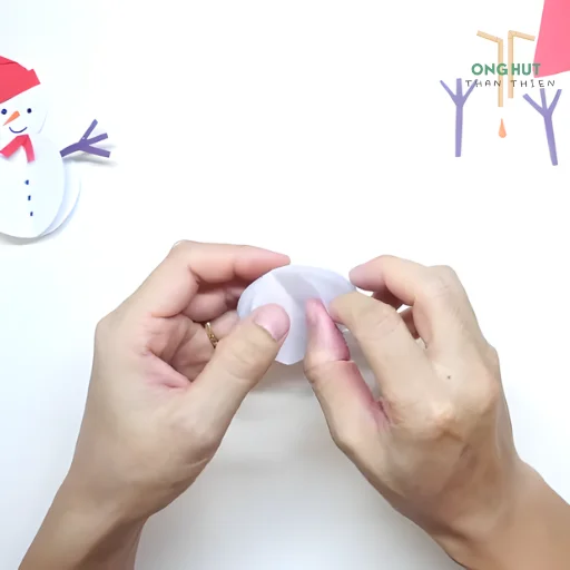 Hướng dẫn làm người tuyết bằng giấy đơn giản, cực dễ cho mùa Noel